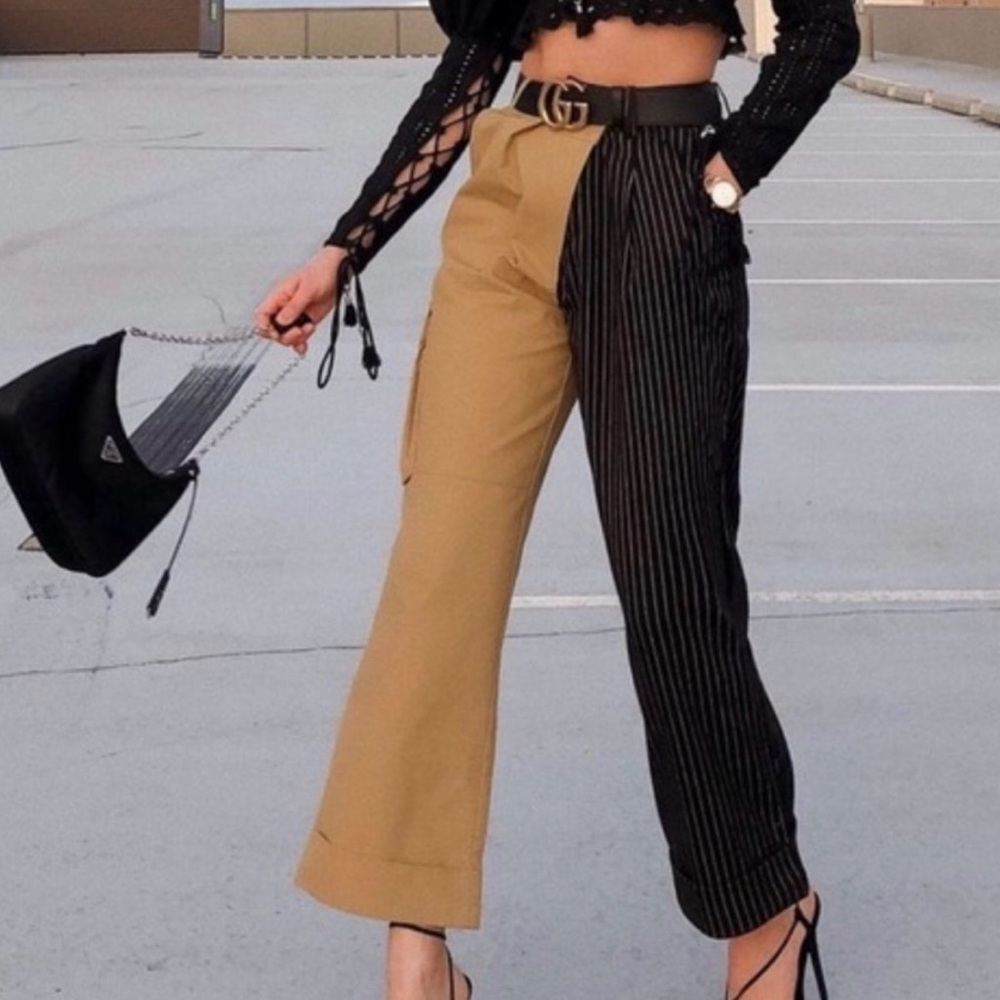 Choosy Day & Night Two Tone High Waist Trousers Size 2 NWT